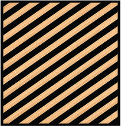 Leziter Akusztikus falpanel Deco III bambusz hatású 60x60x1, 8 cm (J01TR01-60-BAM) - homelux