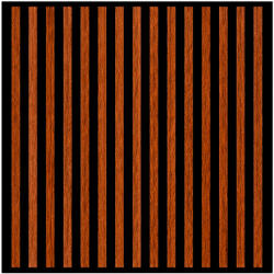 Leziter Akusztikus falpanel Deco II dió hatású 60x60x1, 8 cm (J01TF15-WAL)