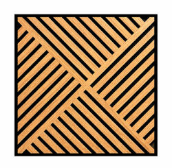 Leziter Akusztikus falpanel Deco VIII bambusz hatású 60x60x1, 8 cm (J01TF08-BAM) - homelux