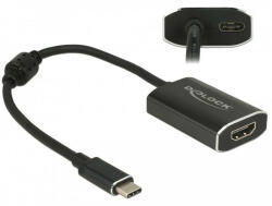 Delock Adapter USB Type-C csatlakozódugóval & gt; HDMI csatlakozóhüvellyel (DP váltakozó mód) 4K 60 Hz
