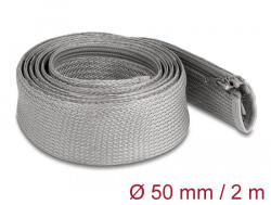 Delock Befont karmantyú zipzáras szorítóval hőállóság egészen 2 m x 50 mm-es szürke (20832) - pepita