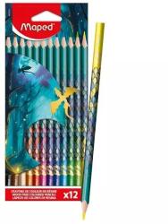 Maped Maped: Dragon színes ceruza készlet - háromszögletű, 12 db-os (IMA862234) - jatekbolt