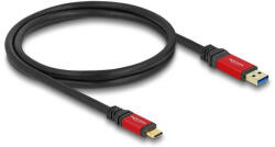 Delock USB 10 Gbps kábel USB A-típusú apa - USB Type-C apa 1 m piros fém