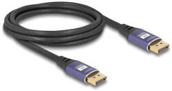Delock DisplayPort kábel 8K 60 Hz 2 m lila fém (80601) - pepita