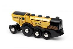 BRIO Мощен златен екшън локомотив на батерии (33630)