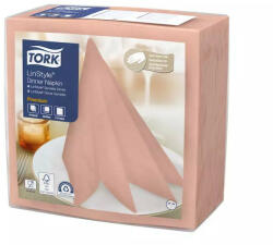 Tork szalvéta Linstyle, premium textilhatású, KORALL, 39/1, 50db/csg, 12csg/karton (478881) - pepita
