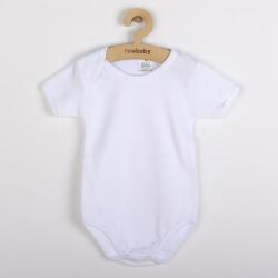 NEW BABY Луксозно памучно боди с къс ръкав New Baby - бяло 92 (18-24м) (46366)
