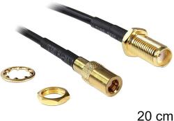 Delock SMA jack válaszfal & gt; SMB jack, 200 mm (88584)