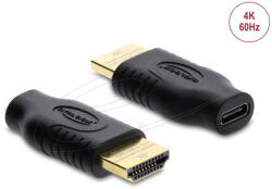 Delock USB Type-C HDMI adapter (DP Alt Mode), 4K 60 Hz, HDR és HDCP támogatással (61075) (61075)