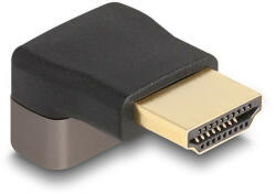 Delock HDMI adapter apa - anya 90 felfelé néző csatlakozódugóval 8K 60 Hz szürke fém (60083) (60083) - pepita
