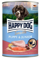 Happy Dog Supreme Sensible Puppy&Junior konzerv, csirke, lazac és burgonya ízesítésű nedves állateledel kölyök és fiatal kutyák számára 400 g