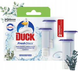 DUCK ® Fresh Discs zselés WC-öblítő korong utántöltő 2x36 ml Eukaliptusz