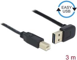 Delock Kábel EASY-USB 2.0-s A típusú csatlakozódugó, ívelt felfelé / lefelé & gt; USB 2.0-s B-típusú csa (83541)