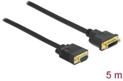 Delock Kábel DVI 24+5 csatlakozódugóval - VGA csatlakozódugóval 5 m (86759) - pepita