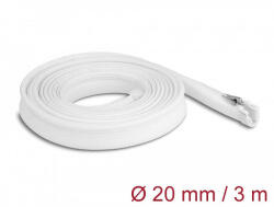 Delock Befont karmantyú zipzáras szorítóval hőállóság egészen 3 m x 20 mm-es fehér (20833) (20833) - pepita