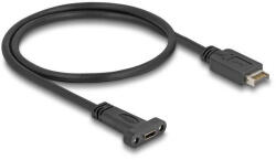 Delock USB 10 Gbps kábel E-típusú A kulcs USB 20 tűs apa - USB Type-C panel-rögzítős anya 50 cm