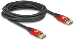 Delock DisplayPort kábel 8K 60 Hz 5 m piros fém
