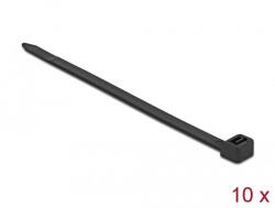 Delock Kábelkötegelő 500 x 8, 8 mm (H x Sz), 10 darab fekete (18989) - pepita