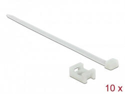 Delock Fehér csavart biztosító foglalat készlet 23 x 16 mm H 150 x Sz 7, 2 mm kábellel (18885) - pepita