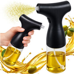  Elektromos olajszóró, olaj permetező, fekete, 200 ml - pontos olaj és ecet adagoláshoz (v07499_CZ)