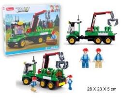 Gazelo Gazelle Blocks Sluban Farm Wood transport car 209pcs. 135372 GAZELO