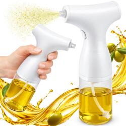  Elektromos olajszóró, olaj permetező, fehér, 200 ml - pontos olaj és ecet adagoláshoz (v07499_B)