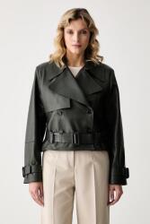 HUGO BOSS trenci scurt pentru femei din piele Satela1 9BY2-KUDZUM_78X (50566471)