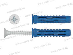 Koelner tipli Rawlplug nagyteljesítményű univerzális nylon kék 8x40 100db/doboz
