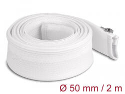 Delock Befont karmantyú zipzáras szorítóval hőállóság egészen 2 m x 50 mm-es fehér (20829) - pepita