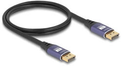 Delock DisplayPort kábel 8K 60 Hz 1 m lila fém (80600) - pepita