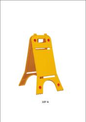Evelux Összecsukható padlójelző tábla 62x24, 5 cm ABS - Evelux (107 A)
