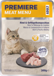 PREMIERE Meat Menu macska tasak adult marha&szárnyas 6x300g