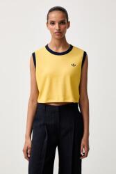 Adidas crop top pentru femei cu bumbac Heather 9BY2-TSDZN9_17X (KS9955)