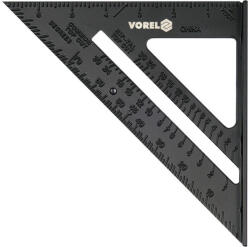 VOREL Talpas derékszög vonalzó 250 x 180 mm alumínium (P-18377)