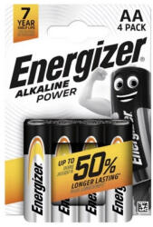 Energizer LR6AP-BP4 Alkaline Power alkáli ceruzaelem, AA, 1, 5 V, 2500 mAh