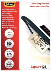 Fellowes Lamináló fólia FELLOWES 75x105 mm 125 mikron fényes 100/csom (5306901) - tonerpiac