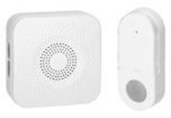 ORNO HOME OR-DB-AB-169/W SETI AC, vezeték nélküli kapucsengő, hálózati tápellátású, elemmentes gomb, tanulórendszer, 32 hang, 150 m, fehér (OR-DB-AB-169/W)