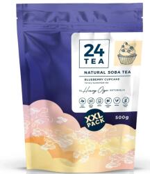 24 Tea Natural Soba tea Áfonyás-vaníliás muffin ízű XXL 500g - egeszsegbolt