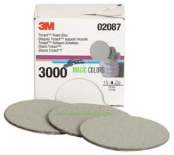 3M Disc Fin de Șlefuit din Spumă 3M Trizact 75mm (P3000) (3M30362)