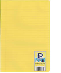 PAPERLAND Caiet scolar A4, 60 file, matematica, coperta plastic, PAPERLAND PP400 galben