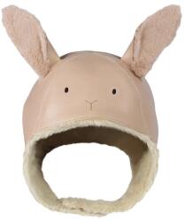 Donsje gyerek bőr sapka Kapi Exclusive Hat Fluffy Bunny - rózsaszín 5-6 év