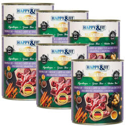 Happy&Fit Happy&Fit Superior Monoprotein Bárányhús sütőtökkel 6x800g