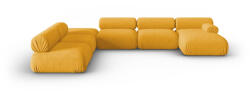 Windsor & Co Coltar in forma de U cu 7 locuri Kepler cu tapiterie din Chenille with corduroy effect (WIN_SET6R_185_F1_KEPLER8)