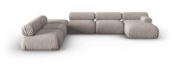 Windsor & Co Coltar in forma de U cu 7 locuri Kepler cu tapiterie din Chenille with corduroy effect (WIN_SET6R_185_F1_KEPLER10)