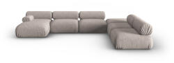 Windsor & Co Coltar in forma de U cu 7 locuri Kepler cu tapiterie din Chenille with corduroy effect (WIN_SET6L_185_F1_KEPLER10)
