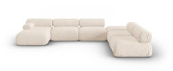 Windsor & Co Coltar in forma de U cu 7 locuri Kepler cu tapiterie din Chenille (WIN_SET6L_140_F1_KEPLER1)