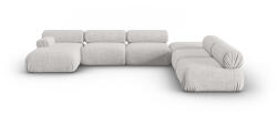 Windsor & Co Coltar in forma de U cu 7 locuri Kepler cu tapiterie din Chenille (WIN_SET6L_140_F1_KEPLER5)