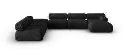 Windsor & Co Coltar in forma de U cu 7 locuri Kepler cu tapiterie din Chenille (WIN_SET6R_140_F1_KEPLER7)