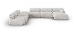 Windsor & Co Coltar in forma de U cu 7 locuri Kepler cu tapiterie din Chenille (WIN_SET6R_140_F1_KEPLER5)