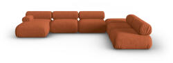 Windsor & Co Coltar in forma de U cu 7 locuri Kepler cu tapiterie din Chenille with corduroy effect (WIN_SET6L_185_F1_KEPLER9)